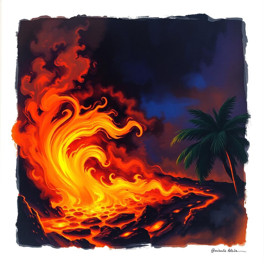 Pele's Saffron Flame artwork
